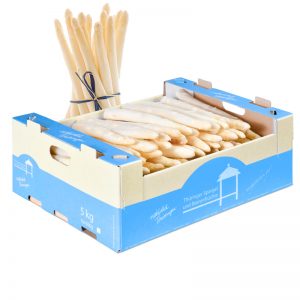 Karton mit Spargel des Spargelhof Kutzleben